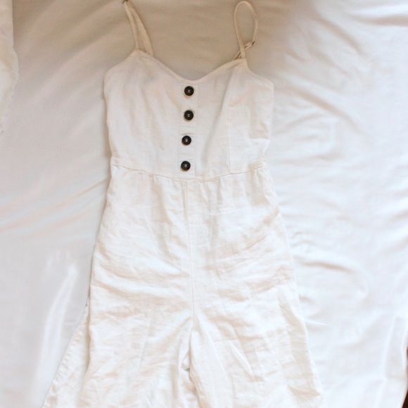 Pants - CREAM LINEN JUMPER